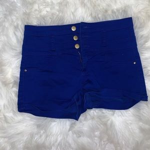 Blue shorts